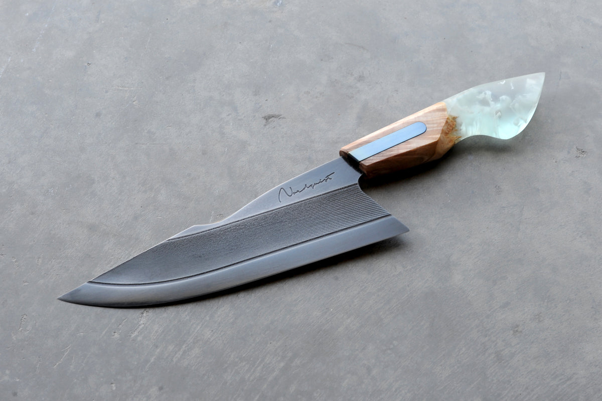 Maple & Resin Harpoon Point Chef's Knife – Nordquist Designs Inc.