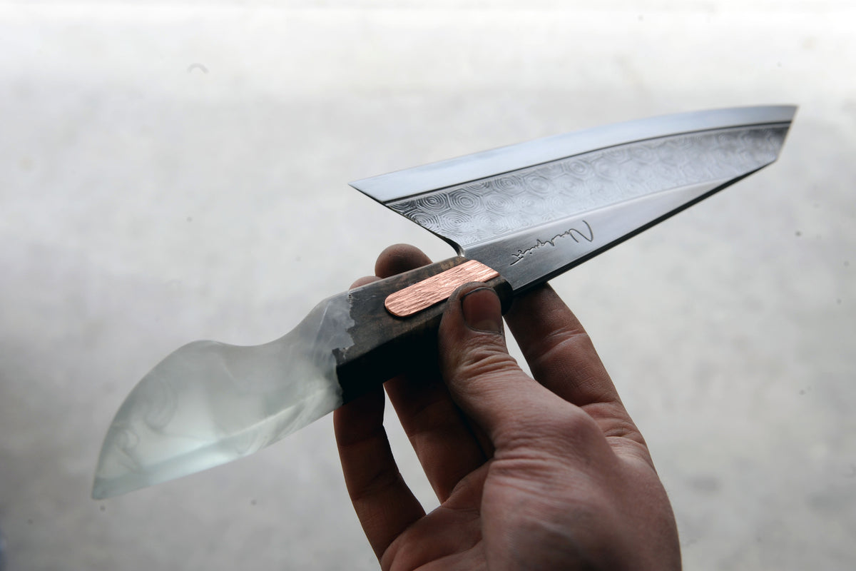 Walnut & Resin SGrind Gyuto Nordquist Designs Inc.