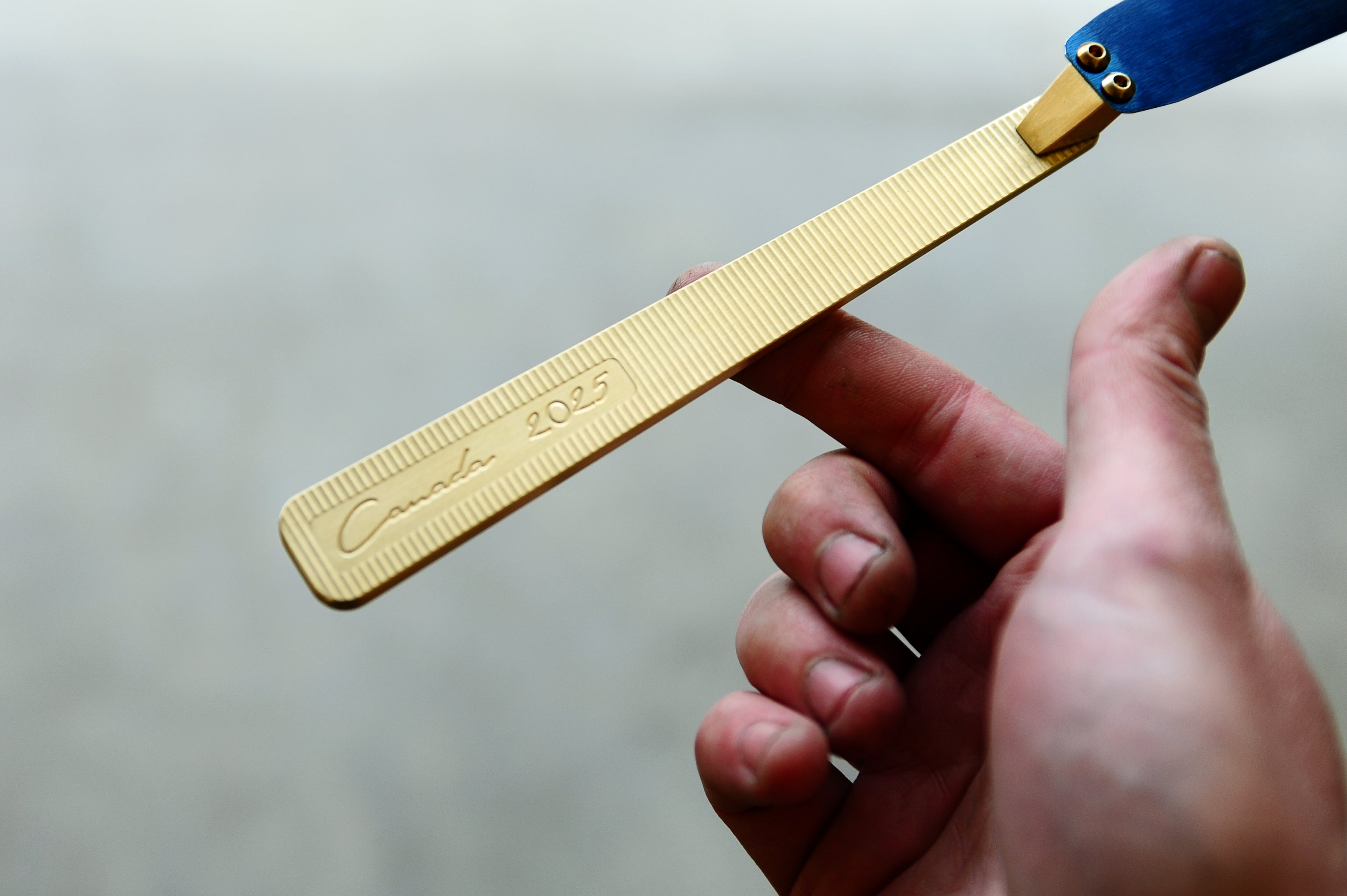 Small Offset Brass & Carbon Spring Steel Small Offset Spatula – Nordquist Designs Inc.