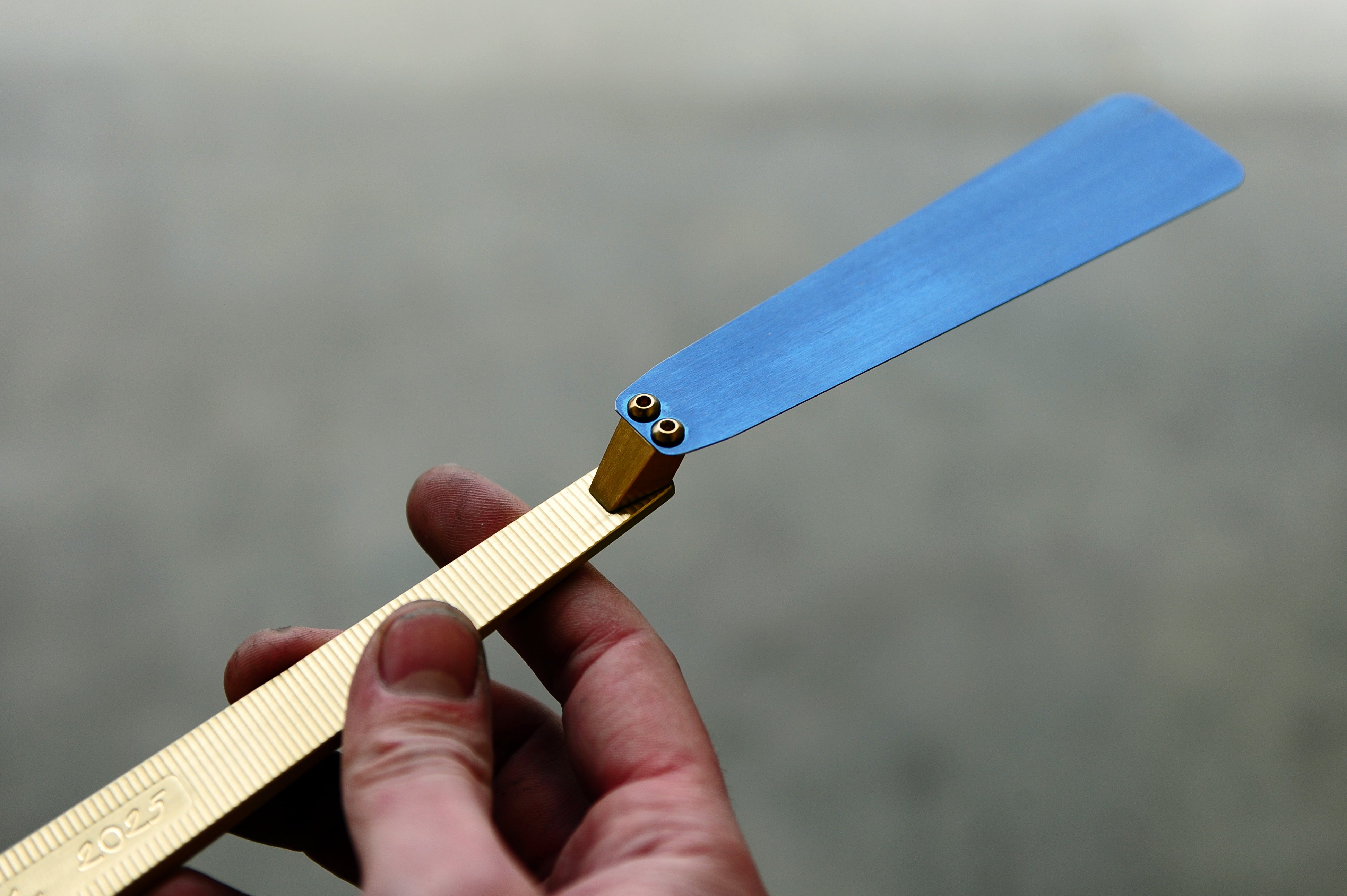 Small Offset Brass & Carbon Spring Steel Small Offset Spatula – Nordquist Designs Inc.