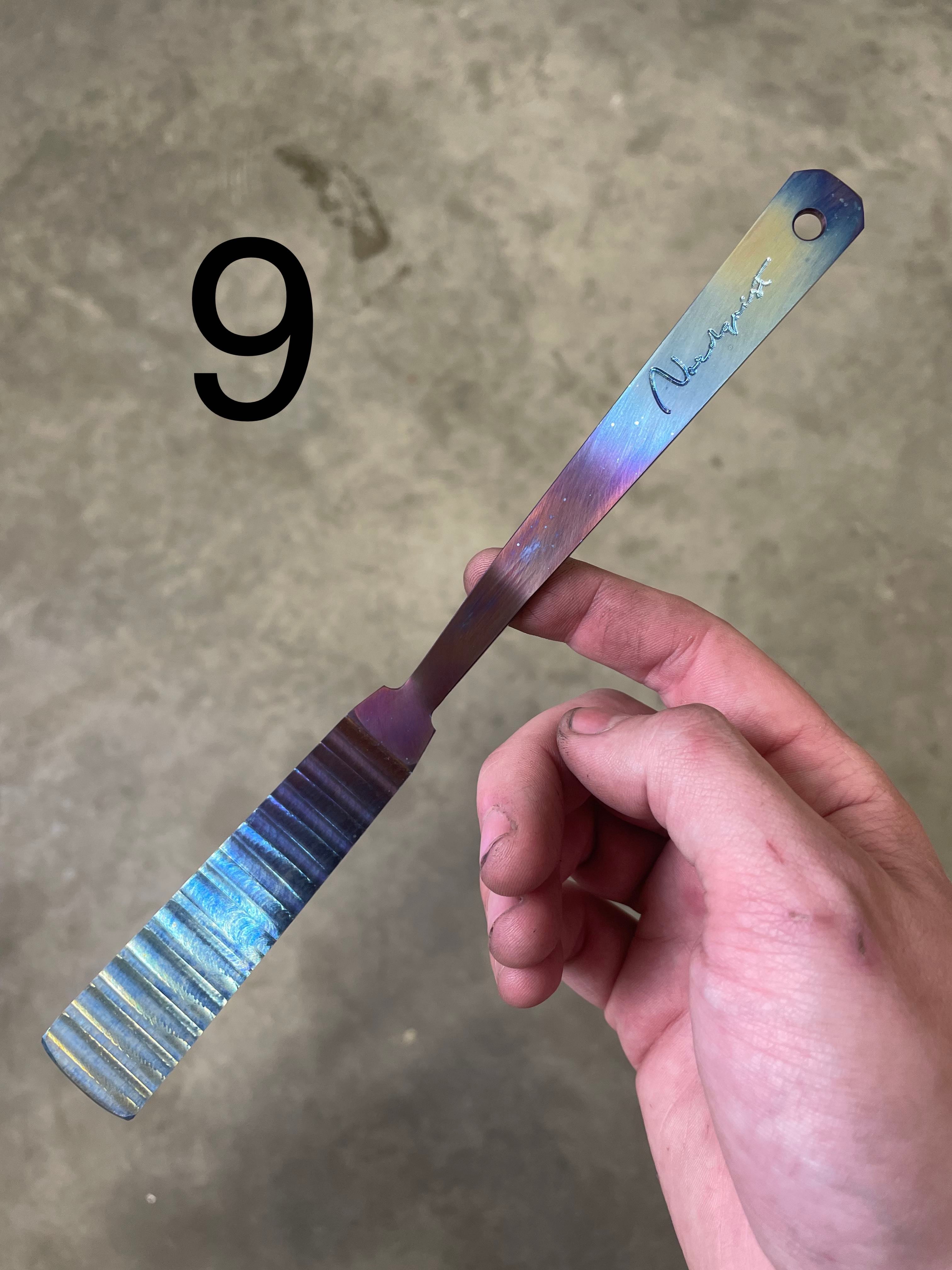 Small Offset Titanium Small Offset Spatula – Nordquist Designs Inc.