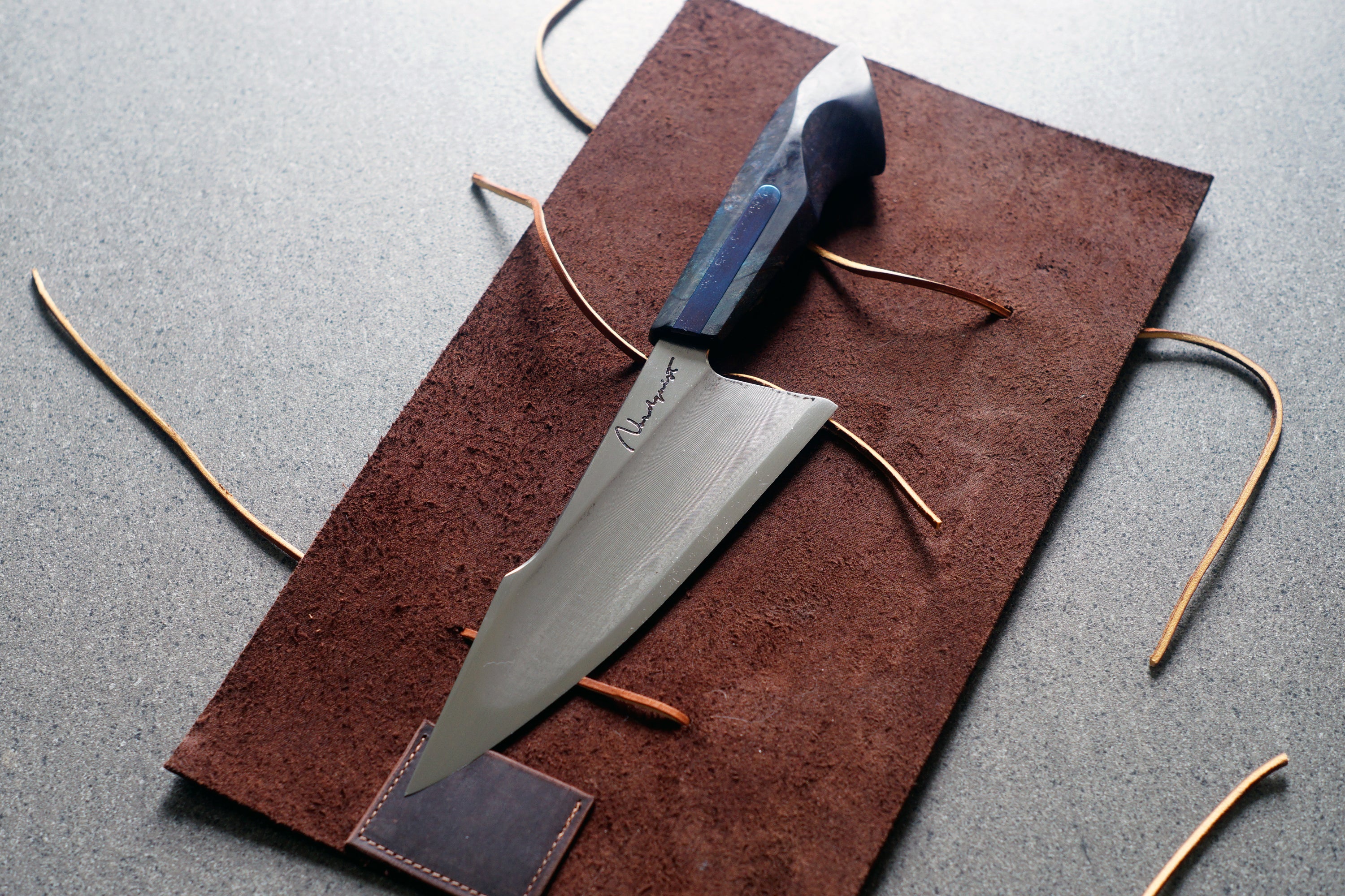 Maple & Titanium S-Grind Chef's Knife