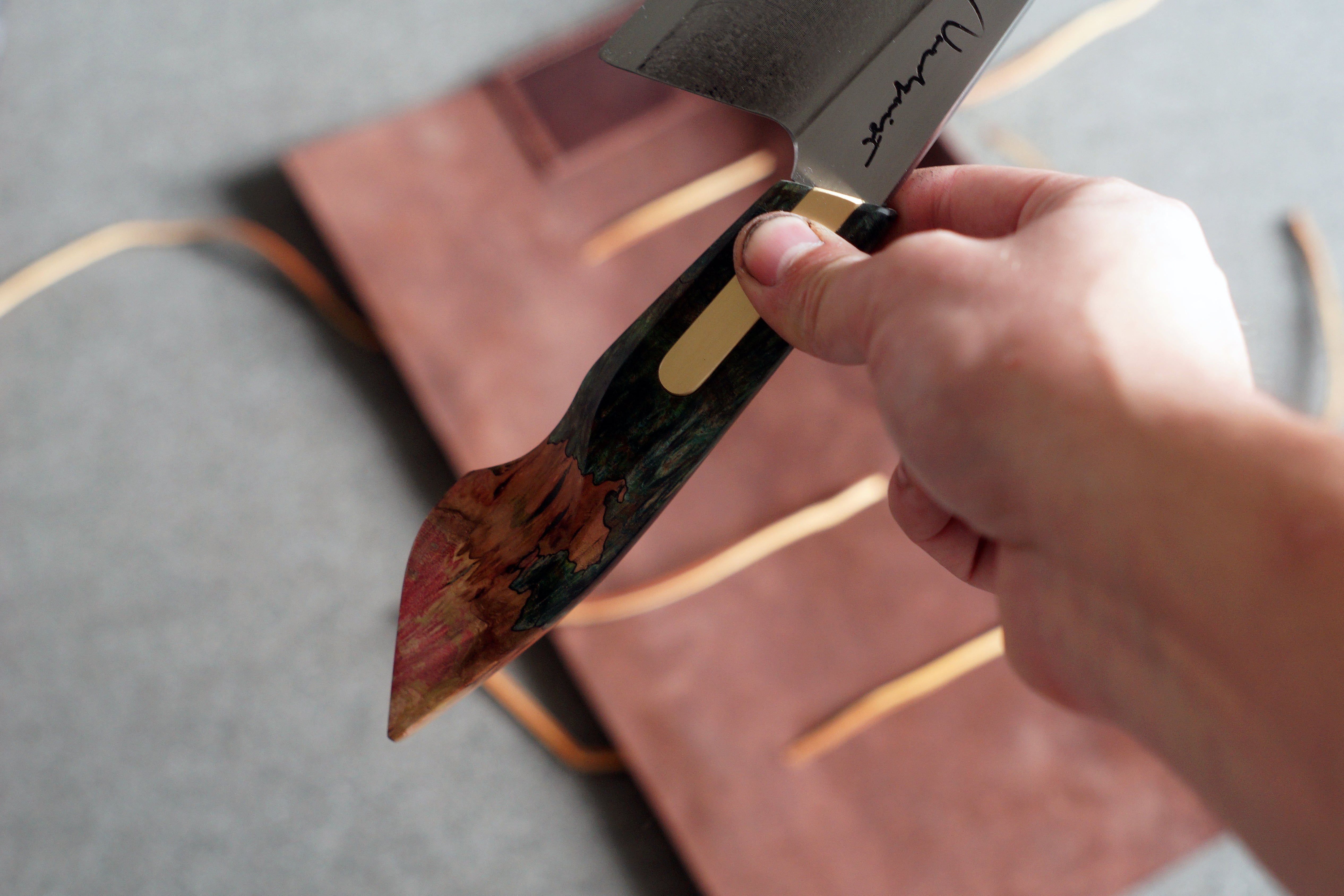 Maple & Brass S-Grind Chefs Knife