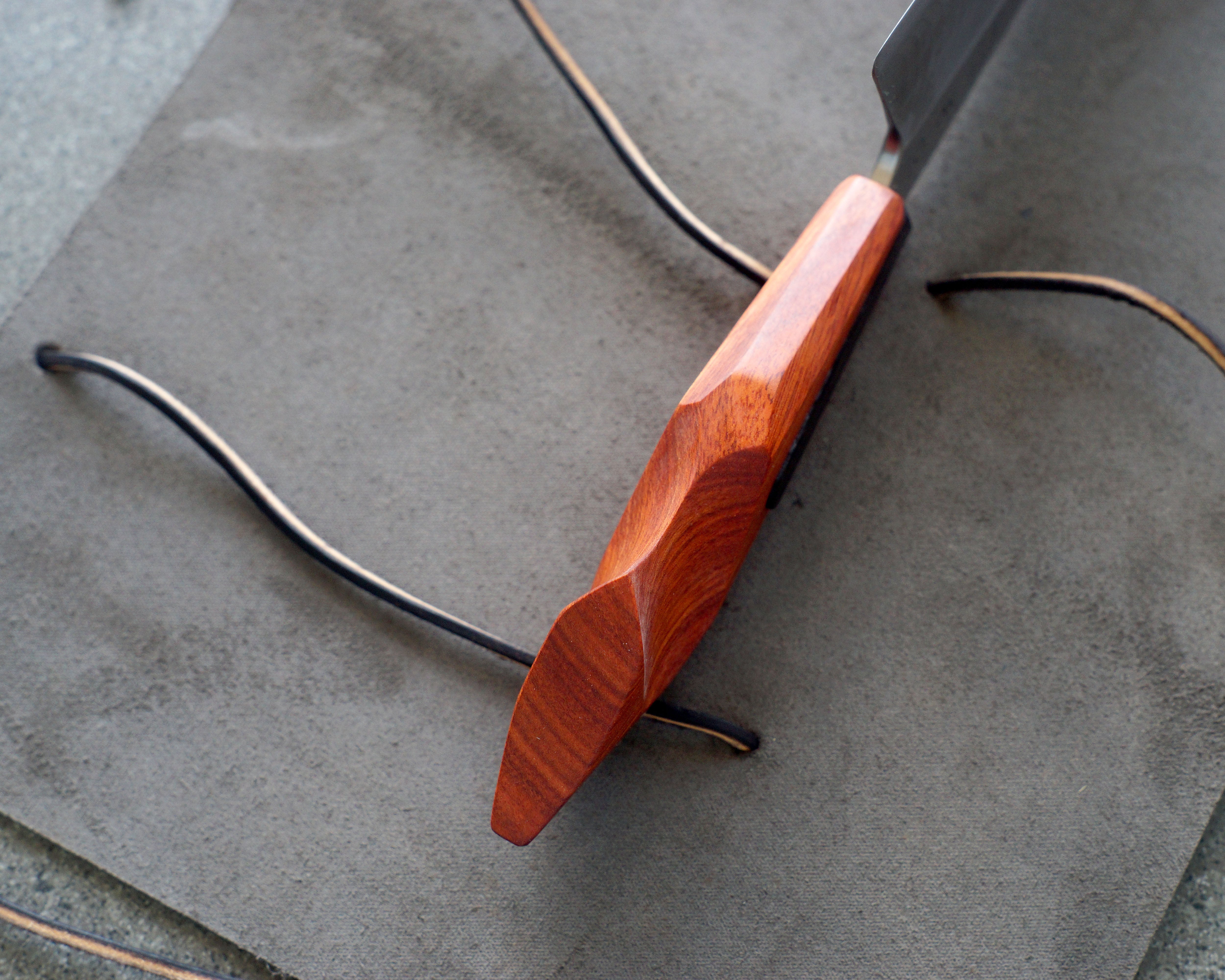Bloodwood & Carbon Fibre S-Grind Chef's Knife