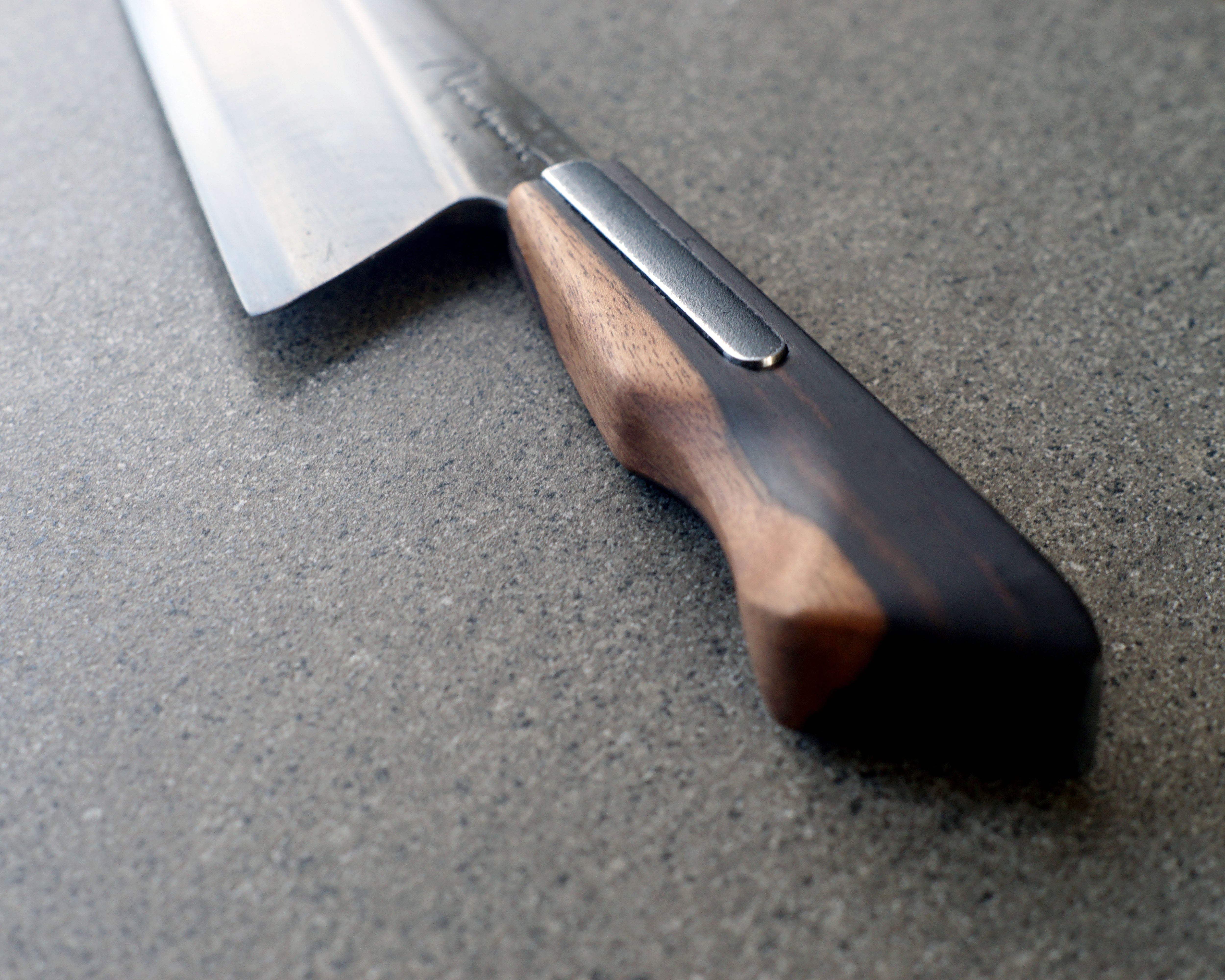 Macassar Ebony & Steel S-Grind Chef's Knife