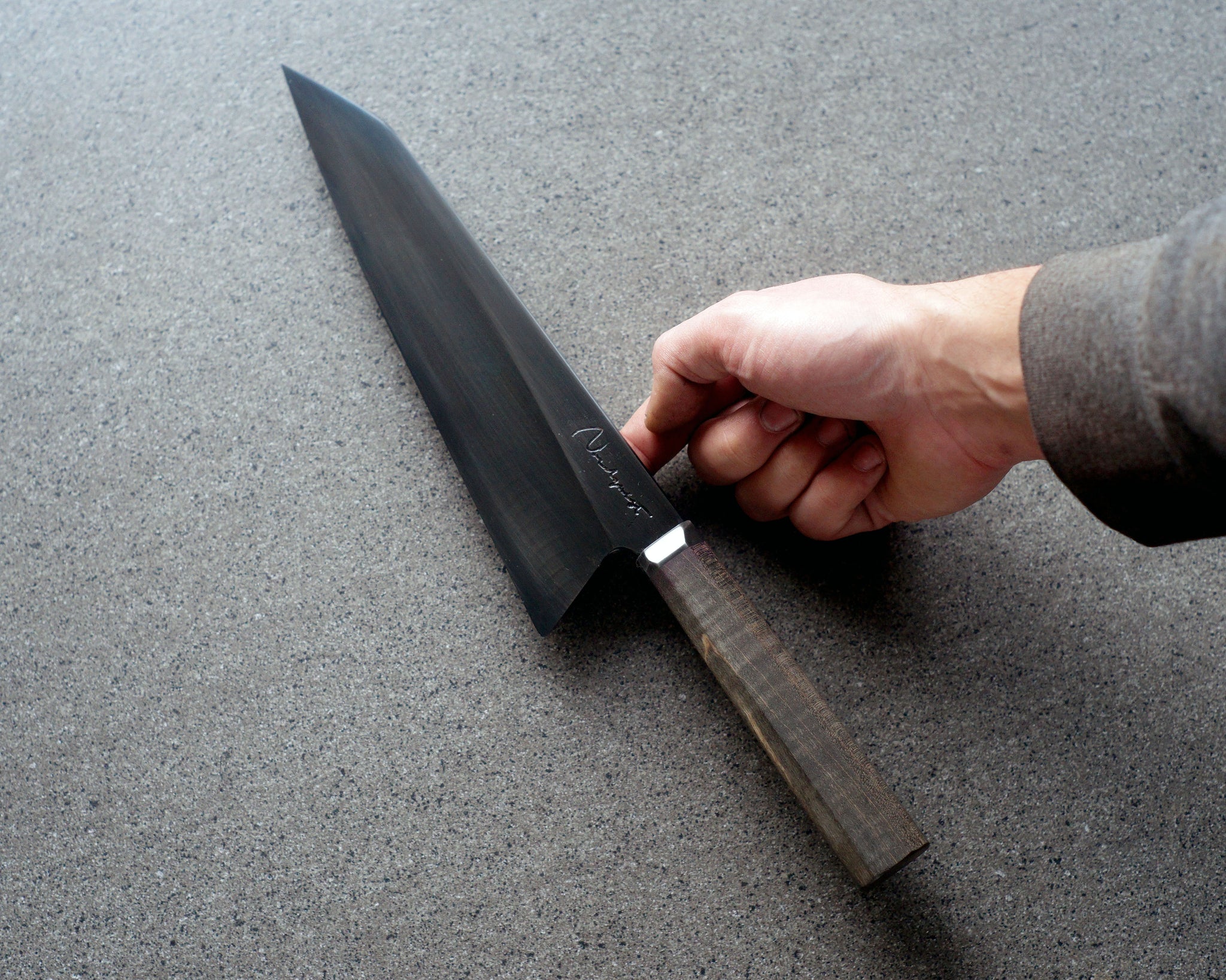 Blacked-Out S-Grind Gyuto – Nordquist Designs Inc.