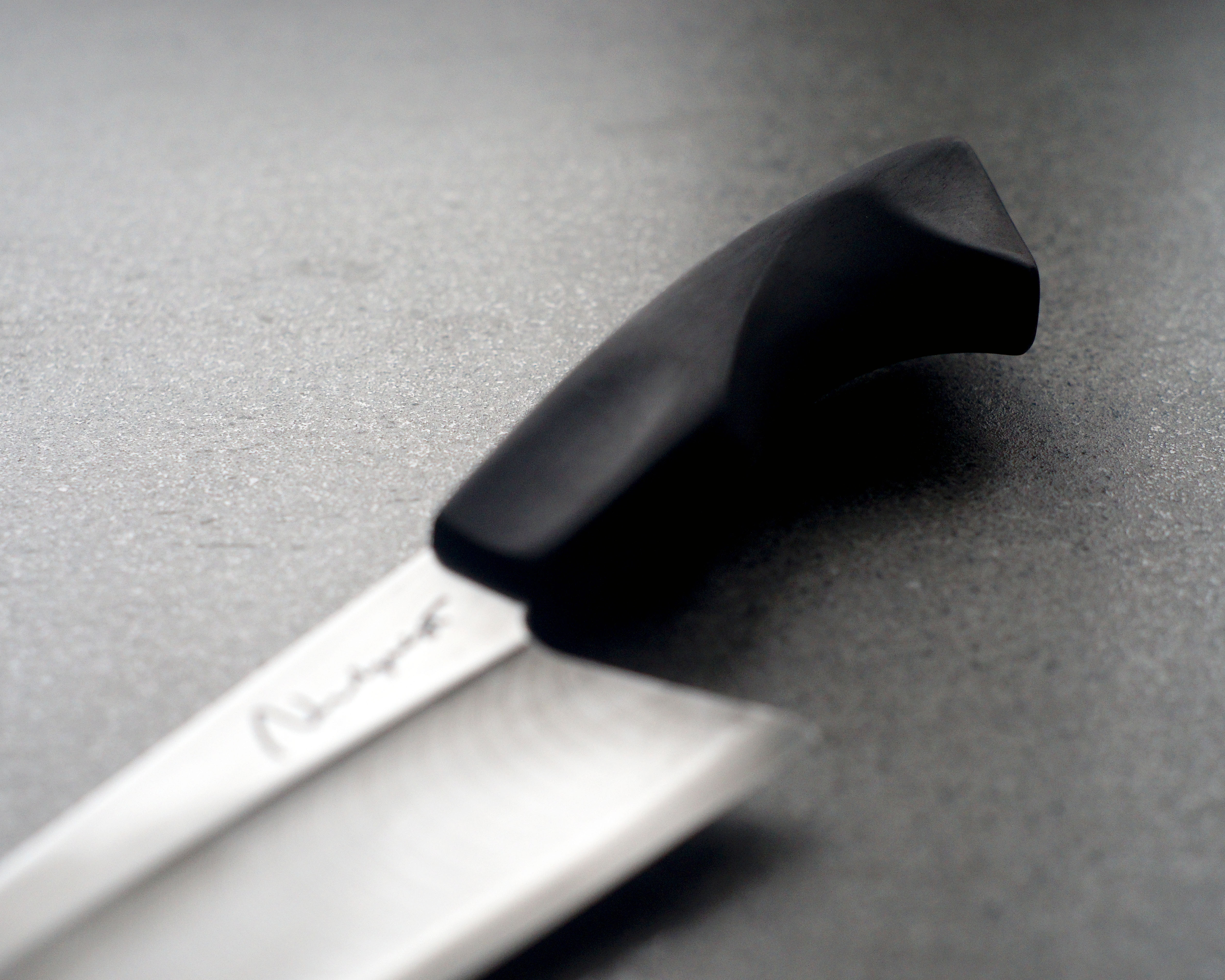 Ebony & Mappa Burl S-Grind Chef's Knife