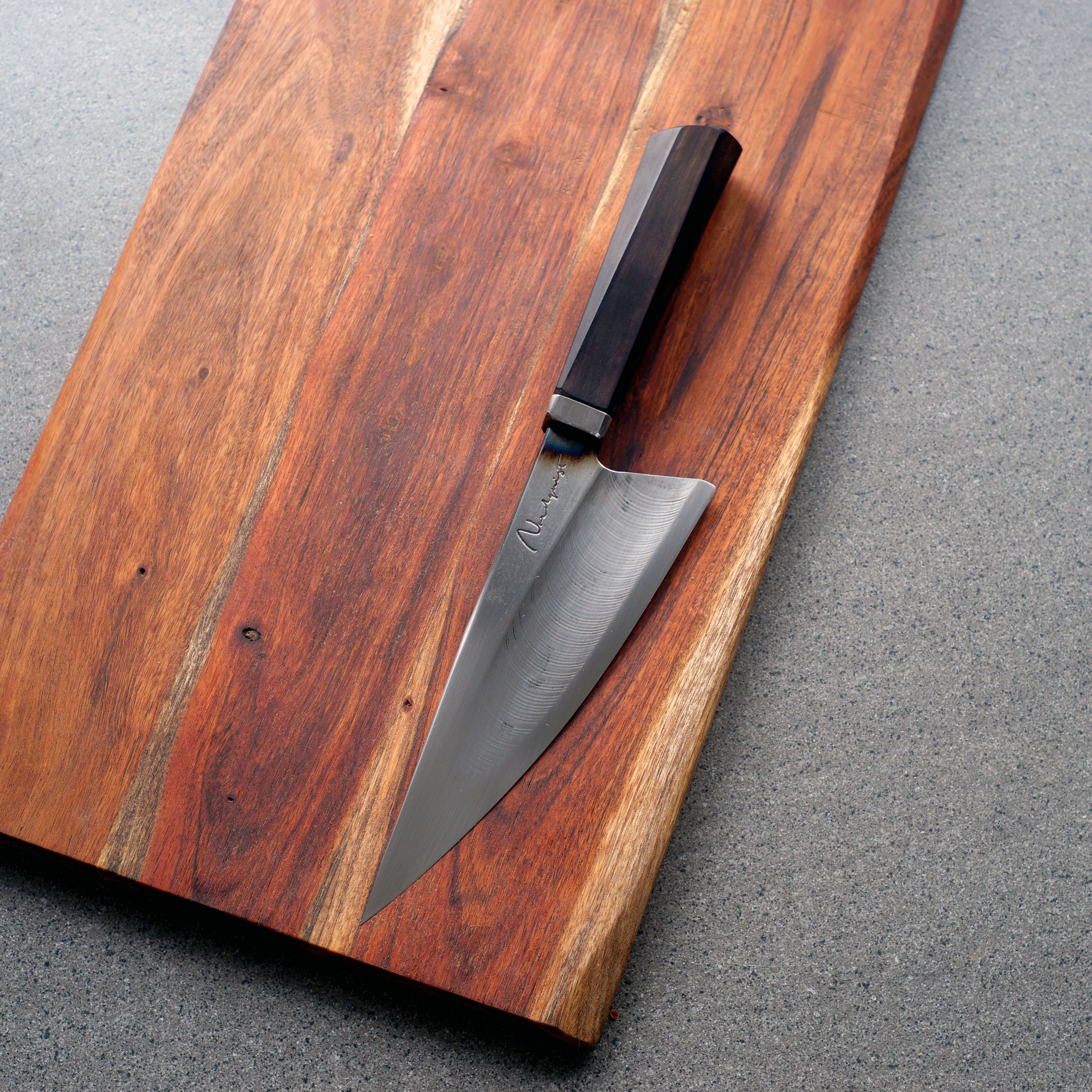 Macassar Ebony & Titanium S-Grind Chef's Knife