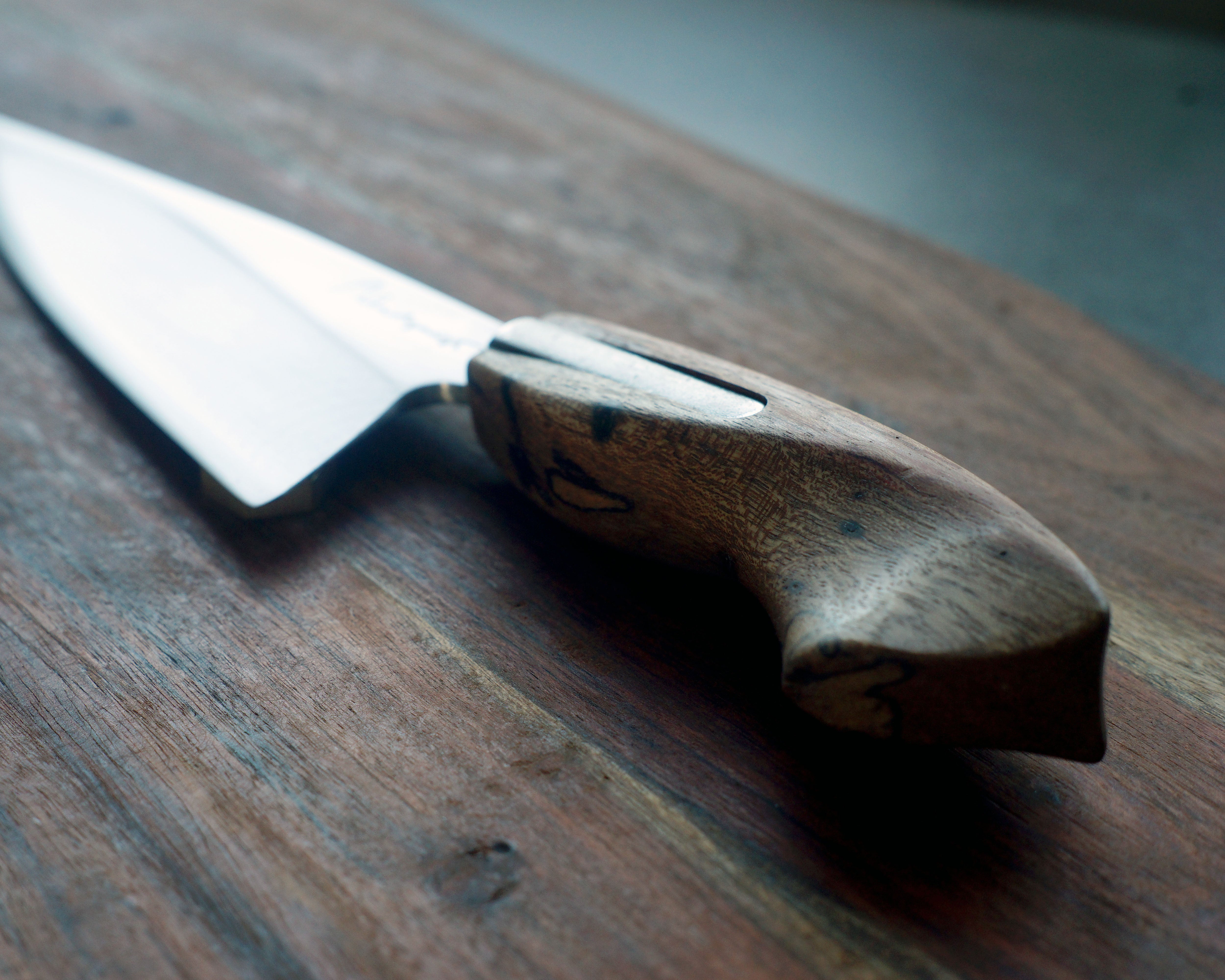 Bubinga & Steel S-Grind Chef's Knife