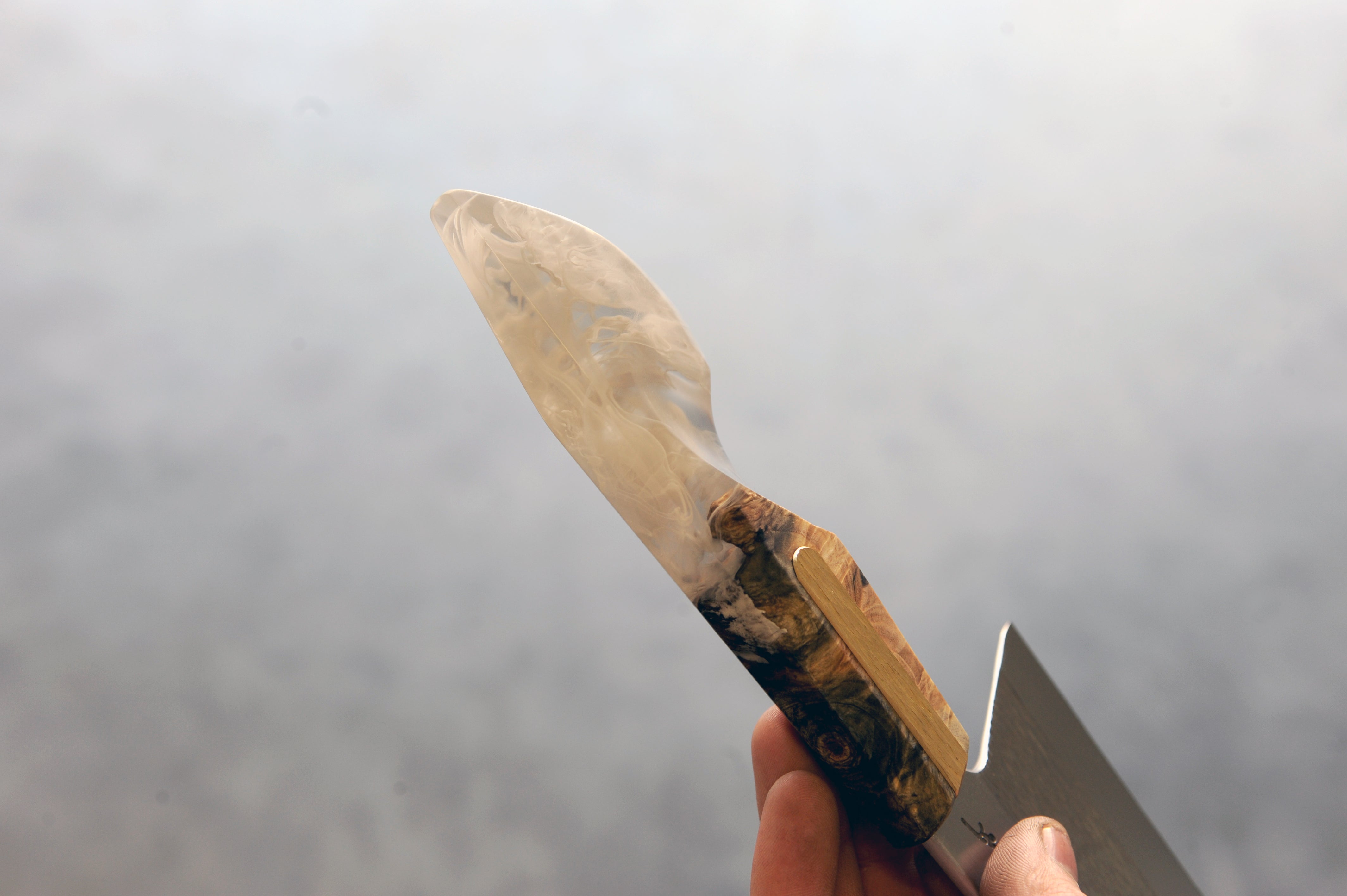 Buckeye Burl & Brass S-Grind Chef's Knife