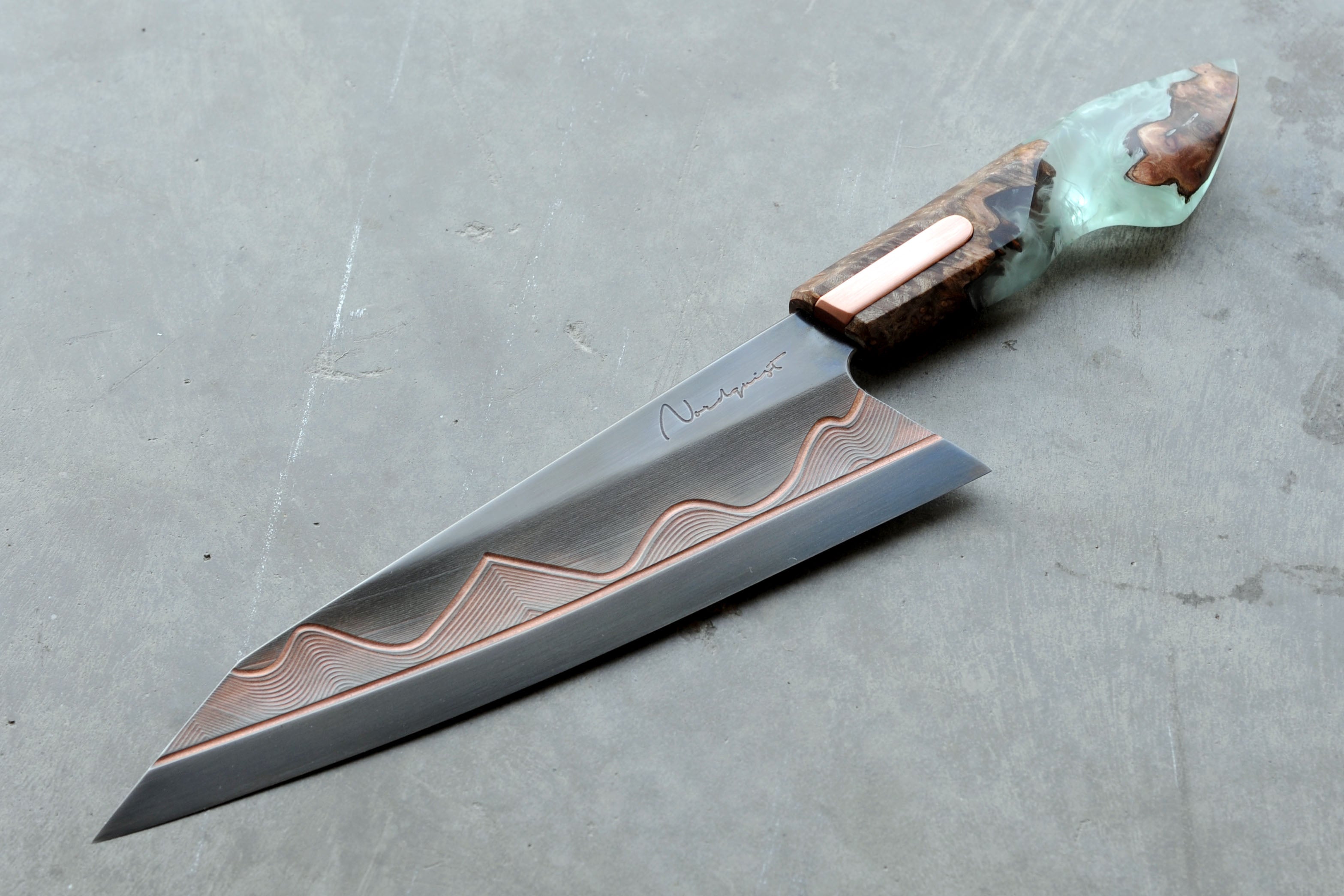 Copper Wave S-Grind Gyuto