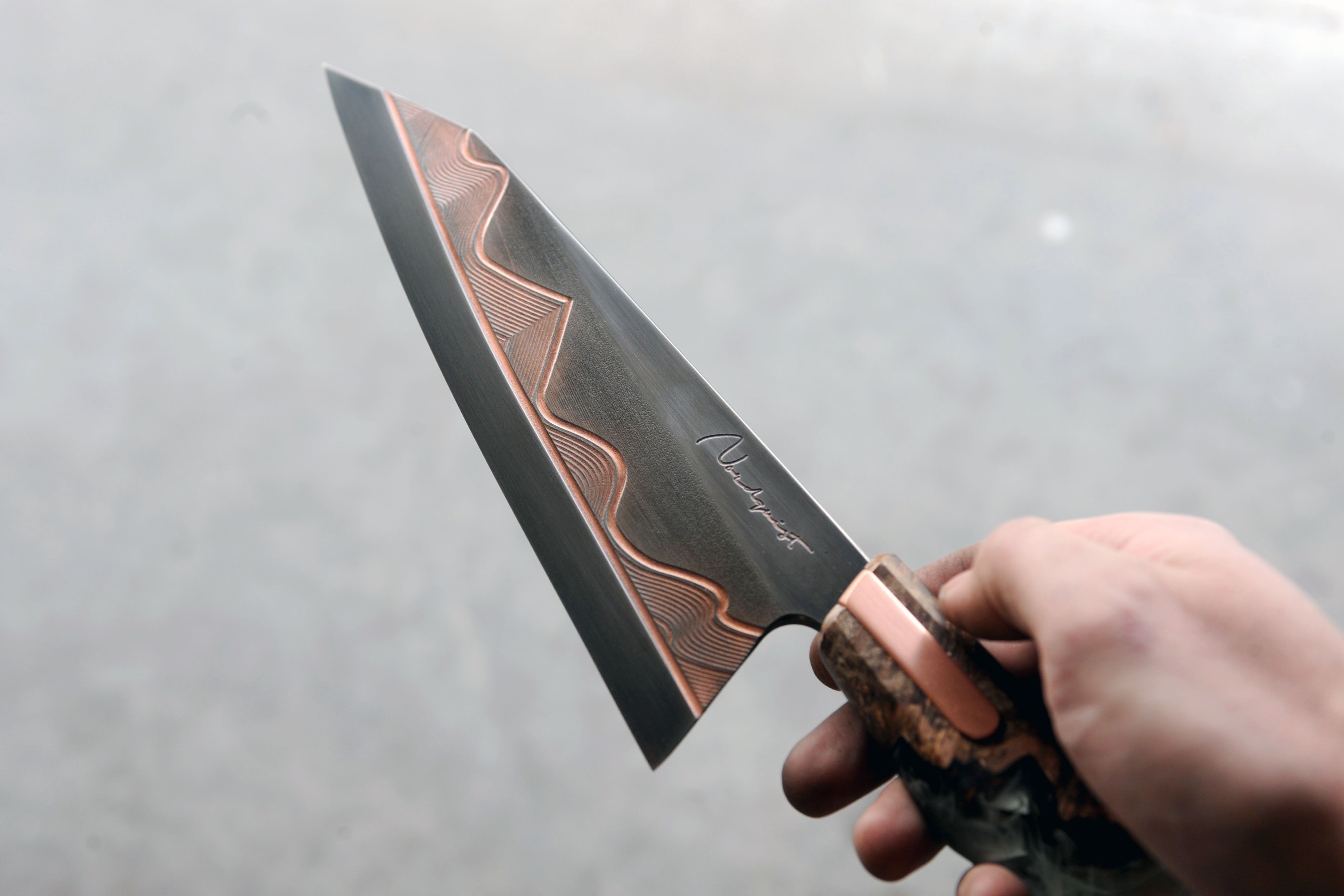 Copper Wave S-Grind Gyuto